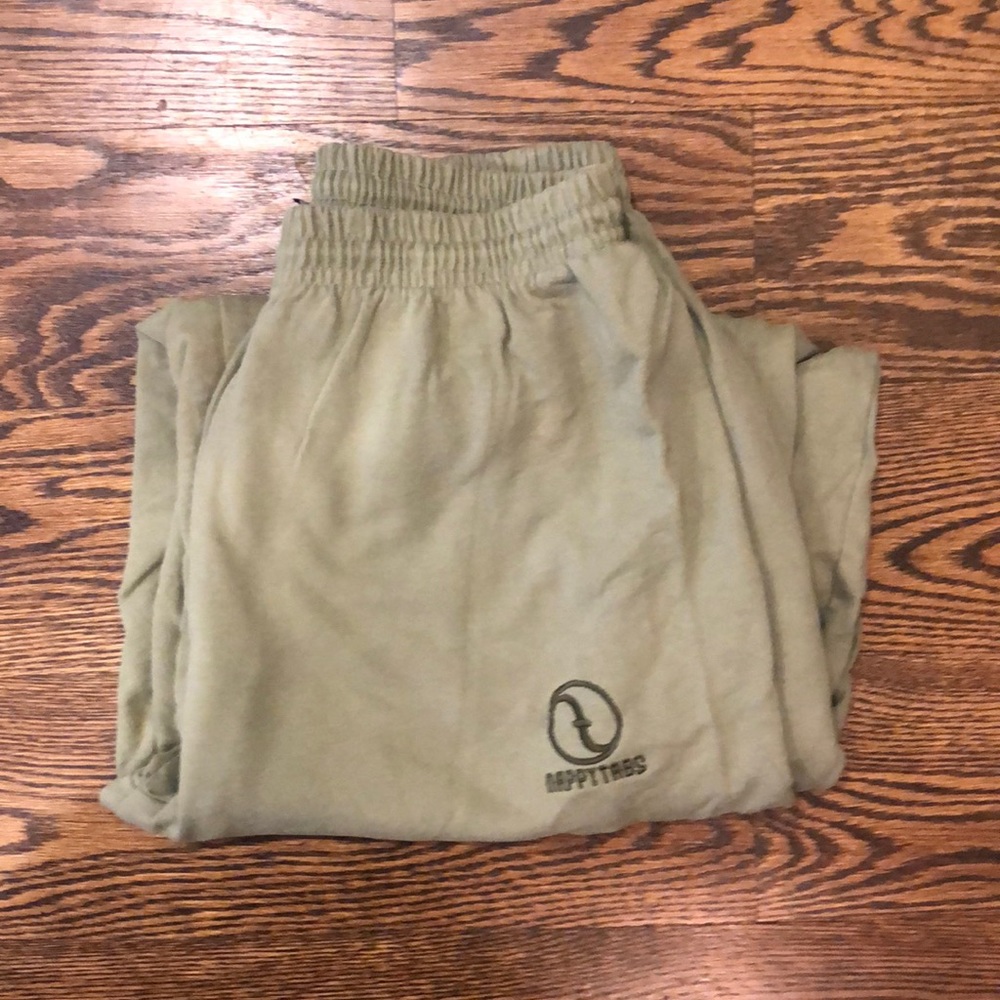 Mint green NappyTabs dance sweats - large